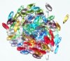 100 3x10mm Transparent Dagger Bead Mix Pack